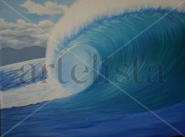 Apacionada Mundaka Oil Canvas Marine Painting