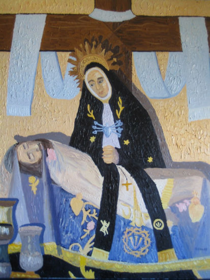 VIRGEN DE LOS DOLORES Oil Canvas Landscaping