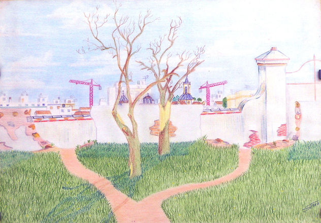 Dos caminos(La tapia de Vistazul)
