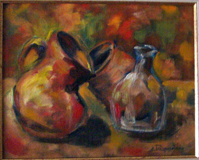 cobre y vidrio Oil Canvas