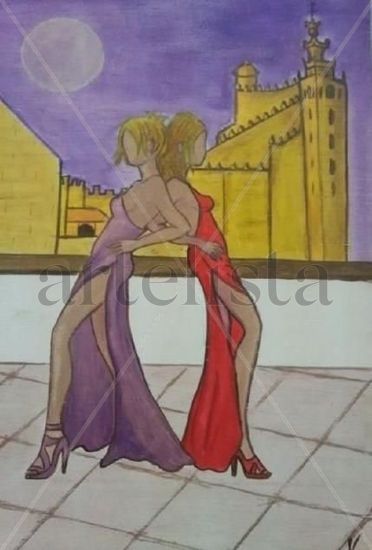 HOTEL Dª MARTA Acrylic Panel Figure Painting