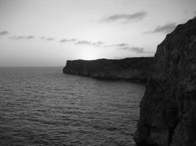 Atardecer en menorca Viajes Blanco y Negro (Digital)