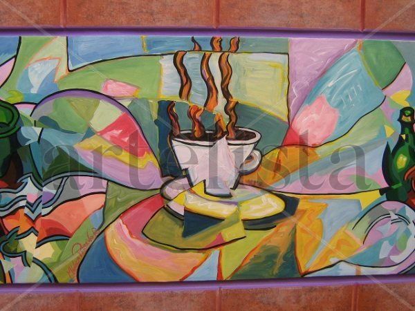 LA TAZA DE CAFÈ Acrylic Others Still Life Paintings