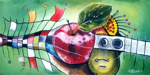 Manzana Acrylic Canvas Still Life Paintings