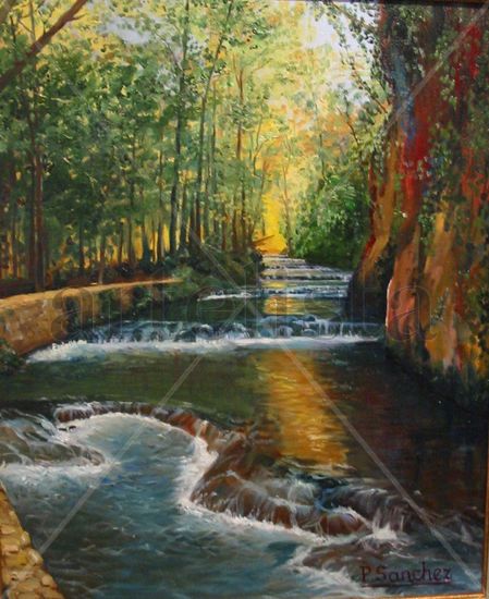 Monasterio de Piedra Oil Canvas Landscaping