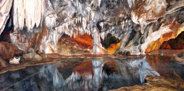 Cueva Óleo Lienzo Paisaje