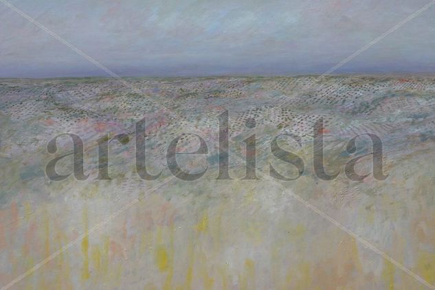 lomas de olivos de Jaen Oil Canvas Landscaping