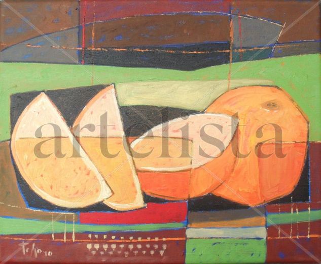 NARANJAS I Oil Canvas Still Life Paintings