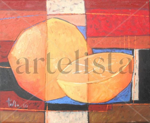 NARANJAS II Oil Canvas Still Life Paintings