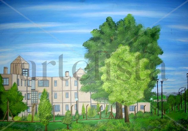 Paisaje Ciudad Universitaria UNCUYO Acrylic Panel Landscaping