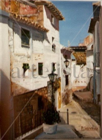 Calle de Caspe Oil Canvas Landscaping