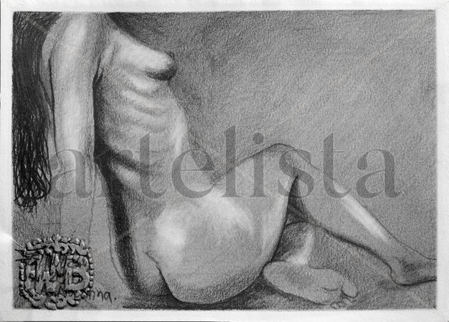 Desnudo femenino sentando