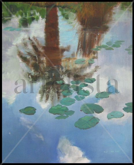 Reflejo de palmera