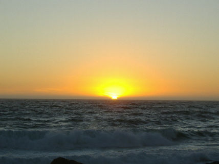 Puesta de sol isla...
