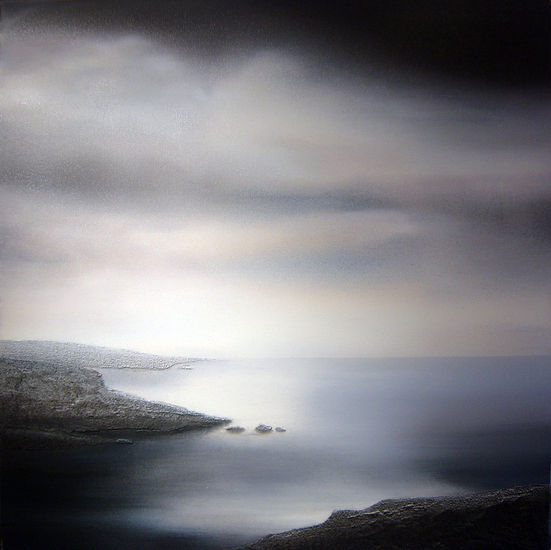 Costa de Plata (50 x 50 cm.) Óleo Lienzo Paisaje