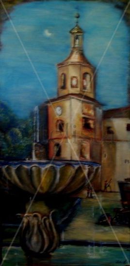 PALACIOS DE MADRID Oil Canvas Landscaping