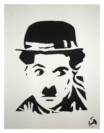 Chaplin básico Acrylic Canvas Portrait