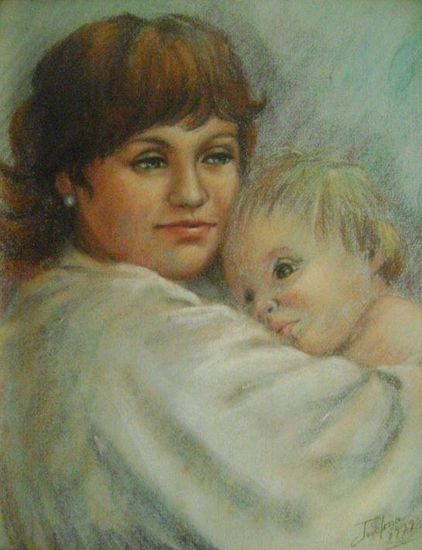 Maternidad Pastel Paper Portrait