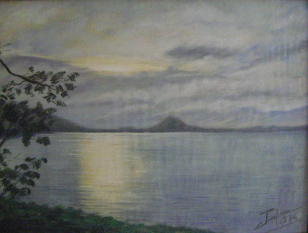 Lago Taiguaiguai - Aragua - Venezuela Pastel Paper Landscaping