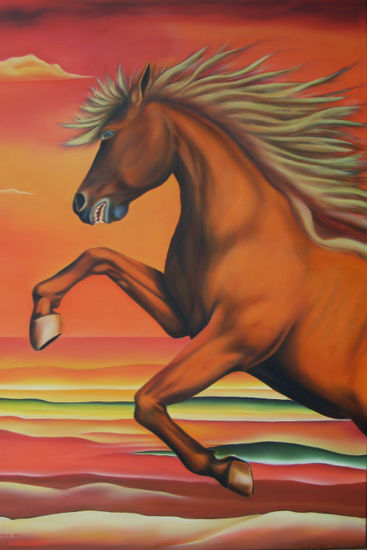 Caballo Gitano Oil Canvas Animals