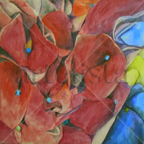 hortensia pequeña 4 Acrylic Canvas Landscaping