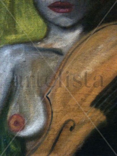 musica e poesia Oil Canvas Figure Painting