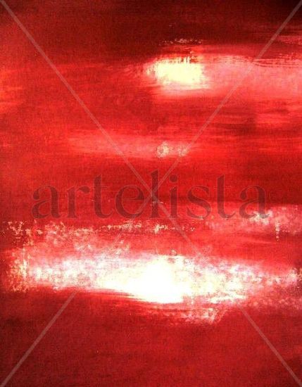 Incision in red Acrílico Lienzo Otros