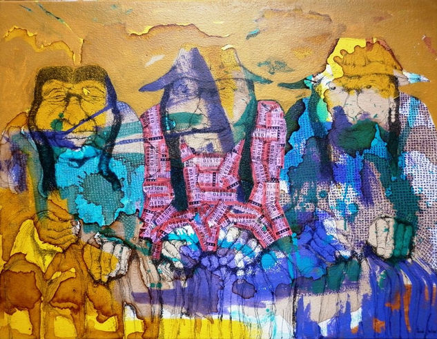 Tres Generaciones Mixed media Canvas Others