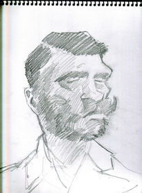 Retrato a rayas