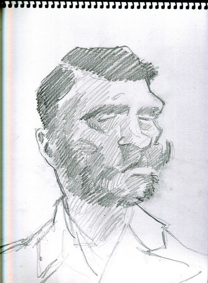 Retrato a rayas