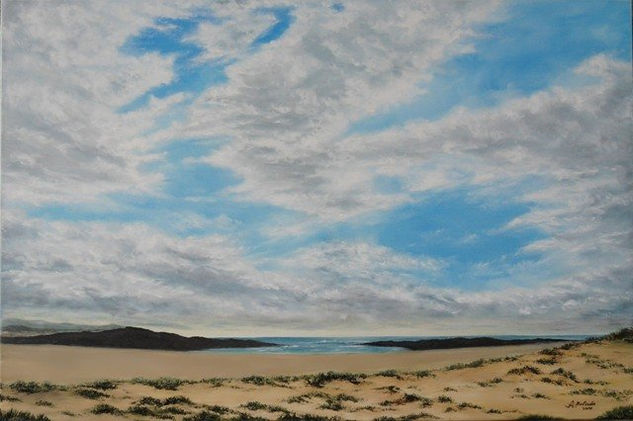 Playa de la Concha (Fuerteventura) Oil Canvas Marine Painting