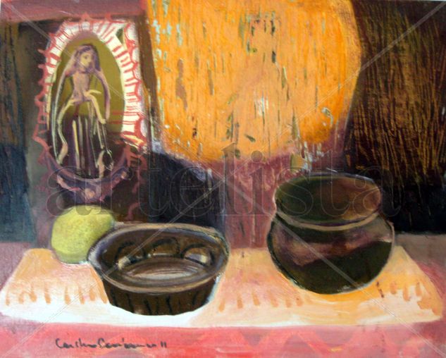 Altar casero Oil Others Still Life Paintings