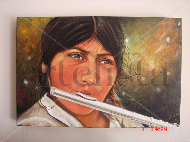 Notas musicales Oil Canvas Landscaping