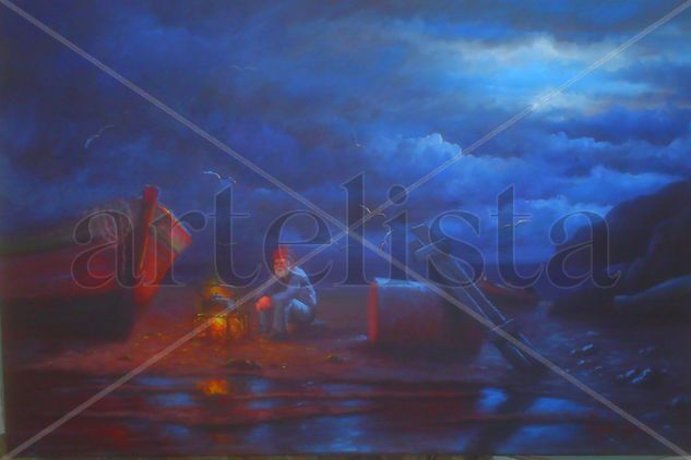 melancolia postrera Oil Canvas Landscaping