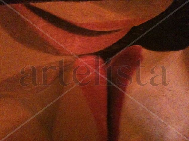 Il bacio Oil Panel Figure Painting