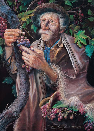 Vino se Hará Oil Canvas Figure Painting