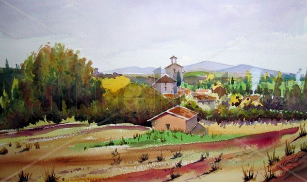 Pedrosa de Muñó (Burgos) Watercolour Paper Landscaping