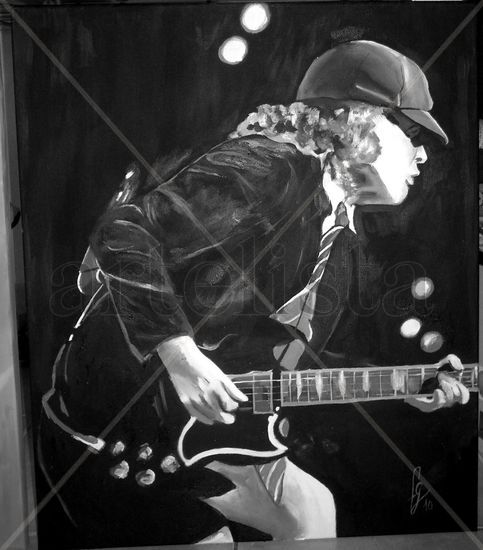 RETRATO DE ANGUS YOUNG III 