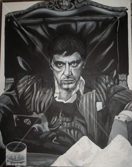 Retrato de Al Pacino Oil Canvas Portrait