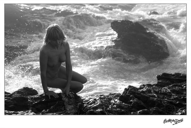 Rebeka en Urdaibai 09 Retrato Blanco y Negro (Digital)