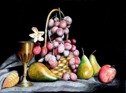 Canasta con uvas