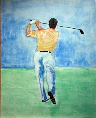 Jugando al golf