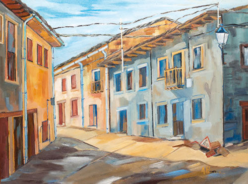 CALLE DE LA HIRUELA Oil Canvas