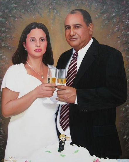 PACTO DE AMOR Óleo Lienzo Retrato