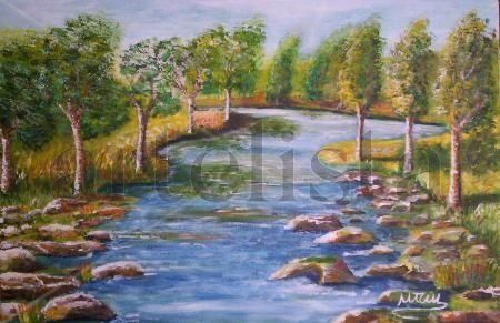 El rio Oil Canvas Landscaping