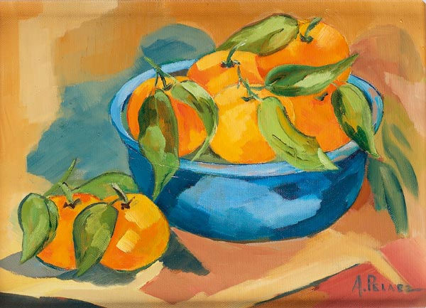 MANDARINAS Oil Canvas