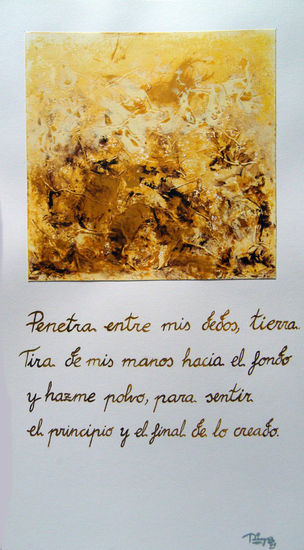 tierra Tinta Cartulina Paisaje