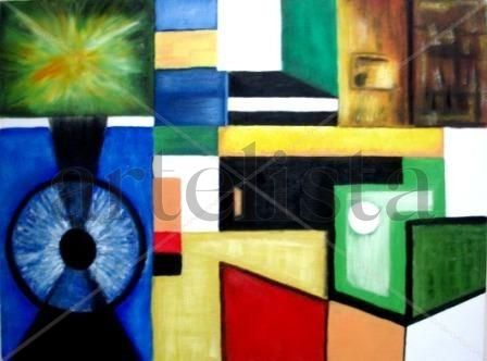 ARTE JORGEL VISION CUADRADA Oil Canvas Figure Painting