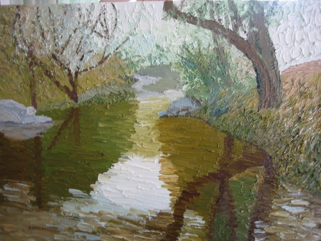 Río Gévalo Oil Canvas Landscaping