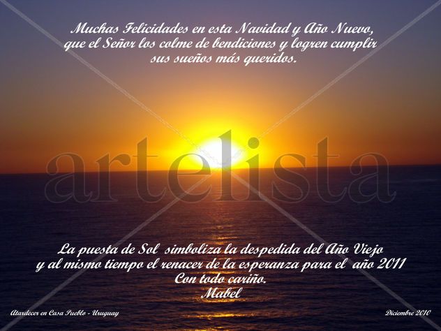 Puesta de Sol en Casa Pueblo, Uruguay